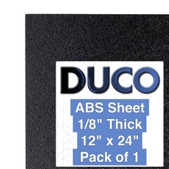 Versatile 12″ x 24″ ABS Plastic Sheet – Textured & Matte Finish for DIY Projects
