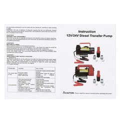 50L/min Electric Fuel Pump 12V Diesel Transfer Pump Kerosene Oil Extractor New
