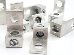 Box of 100 NSI 4T Dual Rated Aluminum Mechanical One Hole Lugs #4-#14 AWG