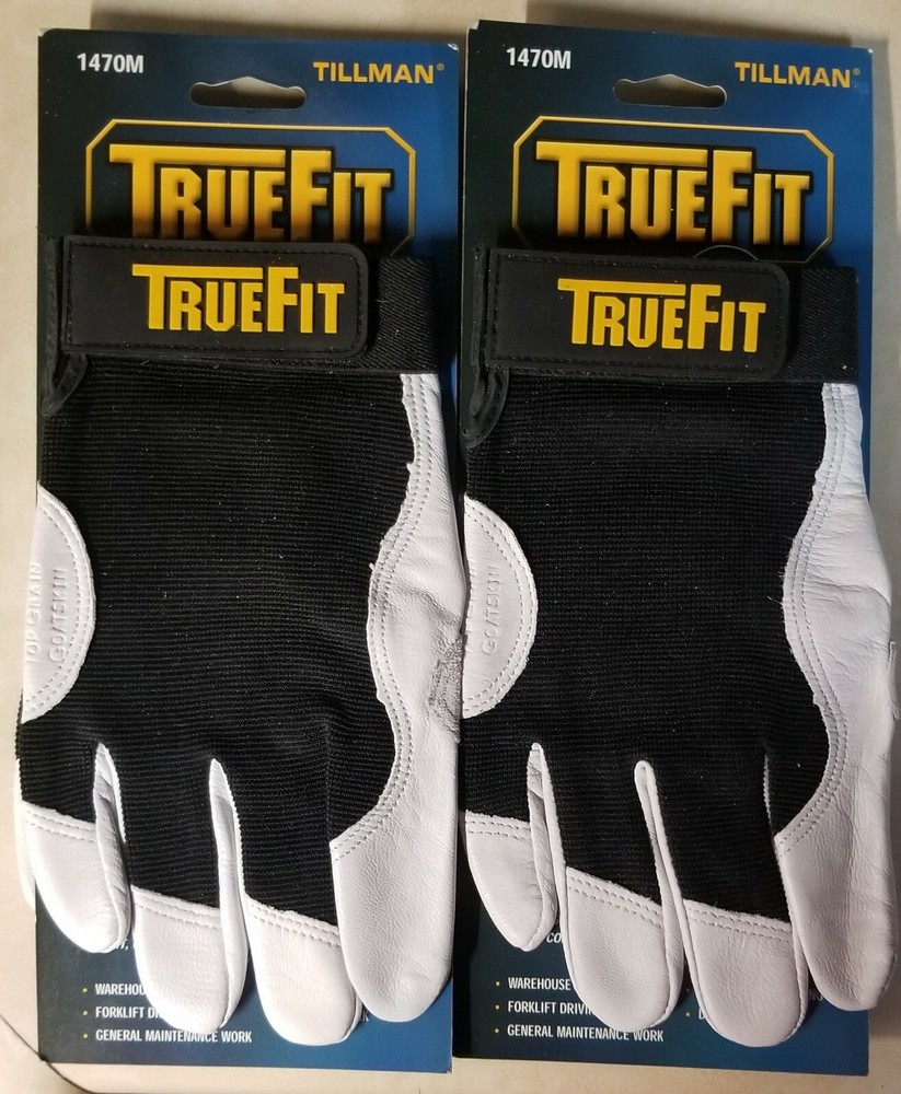 Tillman TrueFit Top Grain Goatskin Performance Gloves 1470M- Medium Lot of 2