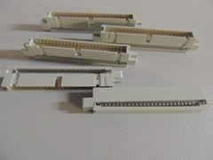 5-PACK 50-Pin Male Panel Mount IDC Flat Ribbon Cable ~ Box Header Connectors
