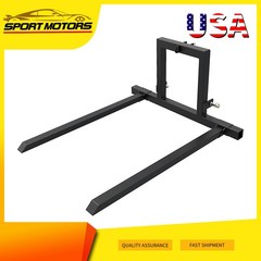 3-Point Hitch Pallet Fork for Category 1 Tractors1500 LBS Capacity