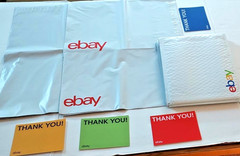 eBay Shipping Supply Kit 30 Padded /POLY MAILER ENVELOPES 30 Thank Yous 60 Total
