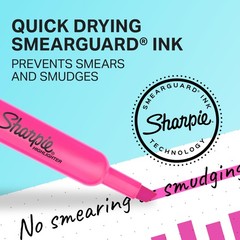 Sharpie Tank Highlighters, Chisel 12 Count (Pack of 1), Assorted Fluorescent