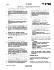 Hyster H170FT, H175FT36, F190FT A299 Forklift Parts Manual Catalog Diagram Book