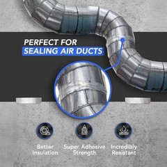 2″ x 70 yd Aluminum Foil Tape – Durable Sealing Solution for HVAC Insulation