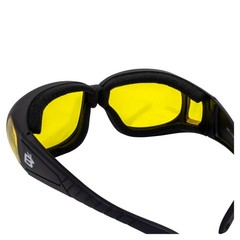 Birdz Swallow Foam Padded Fit Over Most Prescription Eyewear Glasses Yellow Lens