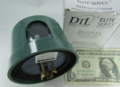 DTL 120/277 VAC 1000 Watt LED Light/Dark Light Photocell Sensor DLL127F-1.5 ANSI