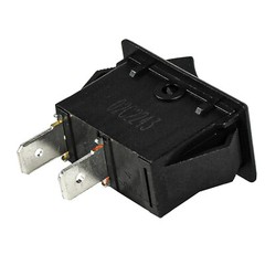 HQRP ON Off Rocker Switch 2-Prong 16A 125V for KEDU HY35C, Saw, Air Compressor