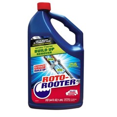 Roto-Rooter Build-Up Remover Drain Cleaner, 64 Fl Oz (Pack of 1), Blue/Green