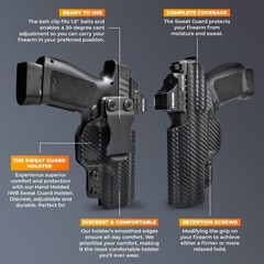 IWB Sweat Guard Holster – Inside The Waistband Holster – fits Taurus 856 2”