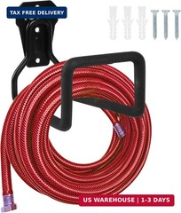 PeoMev Metal Garden Hose Holder – Heavy Duty Hose Hanger Wall Mounted Water Hose