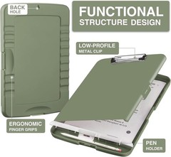 Contemporary Storage Clipboard with Pen Holder – Perfect for School & Office