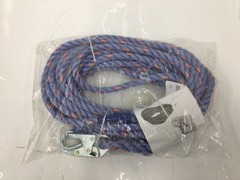 HONEYWELL MILLER 300L-Z7/50FTBL Vertical Rope Lifeline,Single Snap Hook 3WNK7