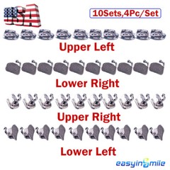 40pc Dental Buccal Molar Tubes Orthodontic Bracket MBT/Roth 022 Non-con Bondable
