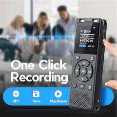 64GB Digital Voice Recorder with Playback,Audio Recording Device for Lectures…