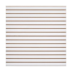 4 x 4 ft Slat Wall Paneling MDF White Garage Slatwall with Modular Design