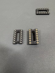 500 pcs 16 Pin DIP IC Sockets Gold Plated Through Hole PCB Socket Adapters