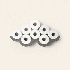 Cloudy Day Toilet Paper Storage, Standard