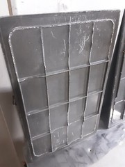 **LOT OF 5** EXPRESSLY & NBSP; HUBERT GRANITILES FULL SIZE BLACK TILE for buffet