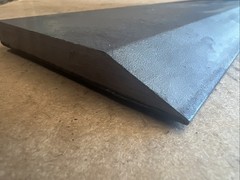 1/2″ X 4″ Flat Beveled Cutting Edge Bucket Plow 12″ Long 1055 Alloy Steel