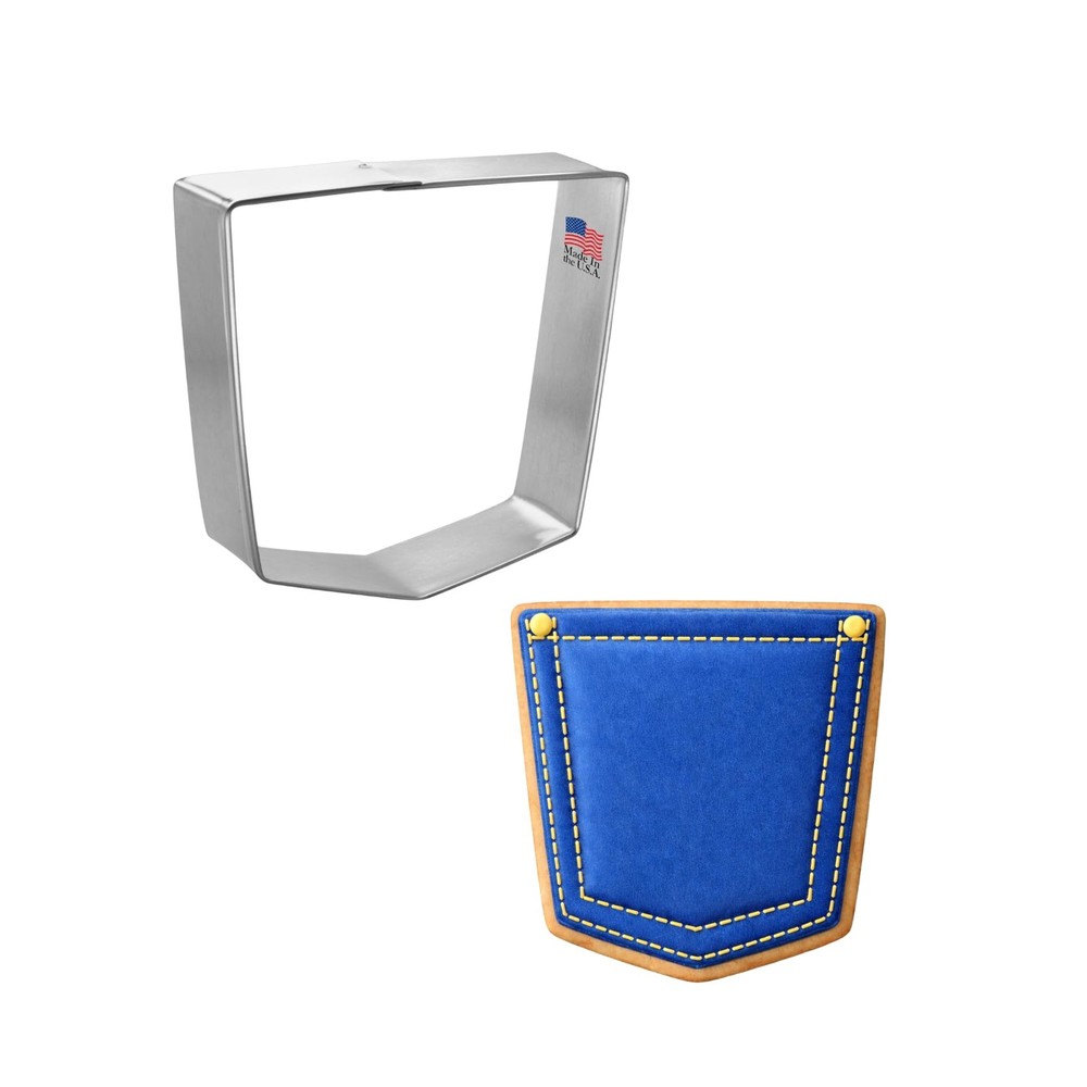 Foose Back Pocket Cookie Cutter 3.75 Inch -Tin Plated Steel Cookie Cutters – Bac