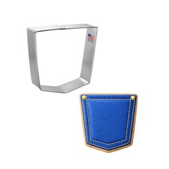 Foose Back Pocket Cookie Cutter 3.75 Inch -Tin Plated Steel Cookie Cutters – Bac