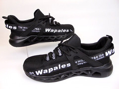 Wapales Steel Toe Safety Work Knit Comfort Sneakers Men’s Size 14.0 M, Black