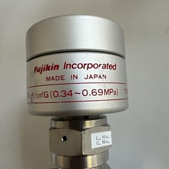 Fujikin O.P. 3.5-7kg-cmG 0.34-0.69MPa N.C.