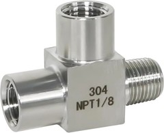 1/8 NPT tee pipe fitting female x female x male 3 ways T thread pipe adapter,…