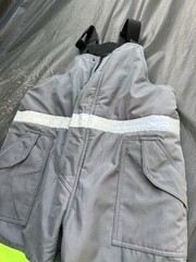 Refrigi Wear 7250R Insulated Bib Overalls Mens 2XL Gray High Visibility Safety