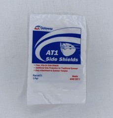 1 Pair Gateway AT1 Side Shields Clear Slip On Glasses For Safety