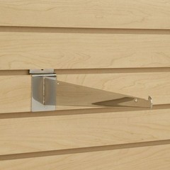 Dazzling Displays 12-Inch Slatwall Shelf Brackets
