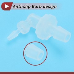 Plastic Hose Barb Fitting 1/16″ to 3/16″ Hose Barb Elbow L Fitting Clear 5 Pcs