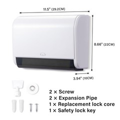 Ailelan Paper Towel Dispenser, Commercial Toilet Tissue Dispensers Wall Mount…