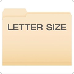 File Folders, Letter Size, 1/3 Cut, Manila, 250 per Box (752250), 3 Tab Position