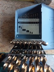 COBALT 29PC DRILL BIT SET IN HUOT BOX FRACTIONAL 1/16″-1/2″ BY 64THS #833