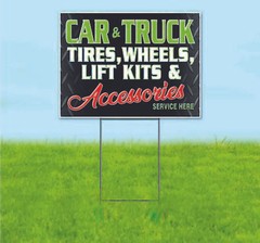 CAR AND TRUCK ACCESSORIES 18×24 Yard Sign Bandit Lawn Advertising AUTO VEHICLE