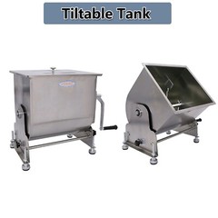 Clivia Electric Tilt Tank Meat Mixer 30L 60lbs Meat Sausage Mixing Machine