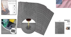 20 PCS Oil Spill Mats – 13″ x 10″ Reusable Absorbent Pads for Tough Workspaces
