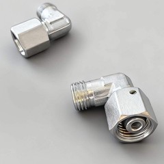 2Pcs For AGT M14x1.5 Din Male To Female 90 Mini Excavator Hydraulic Fittings HOT