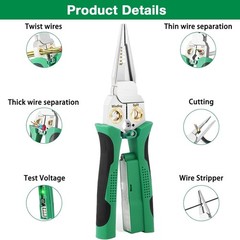 8 In 1 Wire Stripper Wire Stripping Tool with Voltage Tester Cable Cutters New