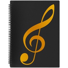 Sheet Music Folder 40 Pages Spiral Binder Organizer Storage 8.5×11 Inch