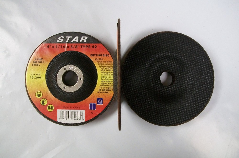 4″ X 1/16″ X 5/8″ Type 42 Metal Cut Off Wheels Depressed Center 10pc