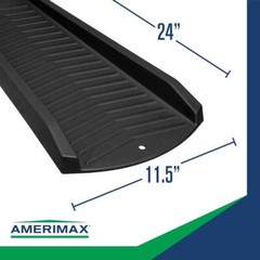 Amerimax 2 in. H X 11 in. W X 24 in. L Black Vinyl Splash Block