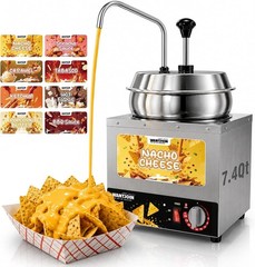 Warmer Cheese 7.4Qt Pump 5 Level Temperature Stainless Steel WantJoin Nacho