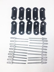 9086-015-002K (10 SET) DRYER DOOR LATCH KIT (WITH 20 RIVETS)