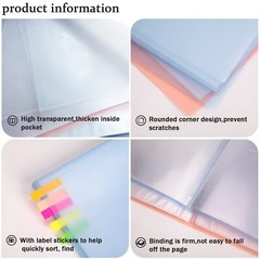 40 Pages A3 Art Portfolio Case Diamond Painting Storage Book for Artwork Photo