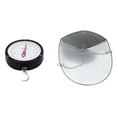 Double-sided Dial Hanging Scale 10kg/22lbs Circular Supermarkets Hanging Scale