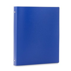 Blue Summit Supplies 6 Pack 3-Ring Plastic Binder 1-Inch Flexible Binder Soft